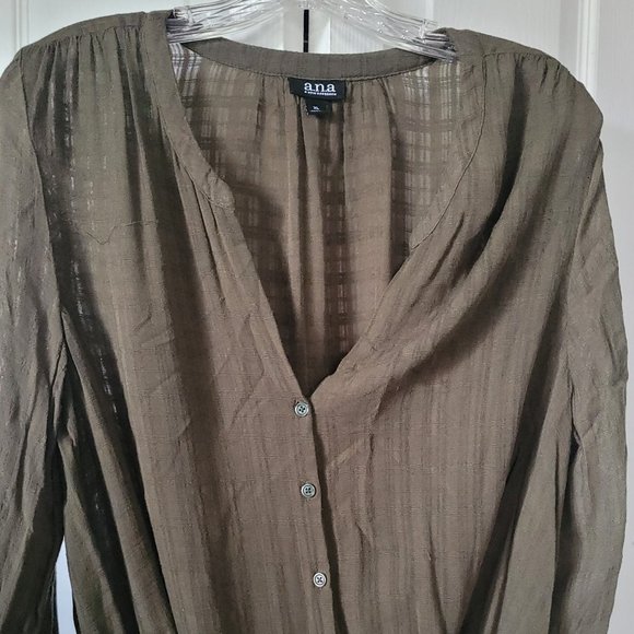 Sage Green Highlow Top Shirt Blouse - Picture 1 of 3